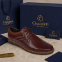 Oferta Marimea 42 Pantofi barbati casual din piele naturala Bordeaux - LGKR30GRENA